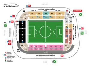 Stadionplan LASK Linz